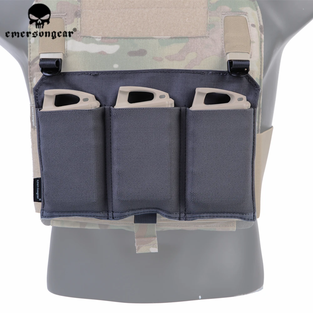Emersongear Emerson 5,56 тройной подсумок панель Охота тактический военный страйкбол журнал Чехол для 419 420 жилет WG