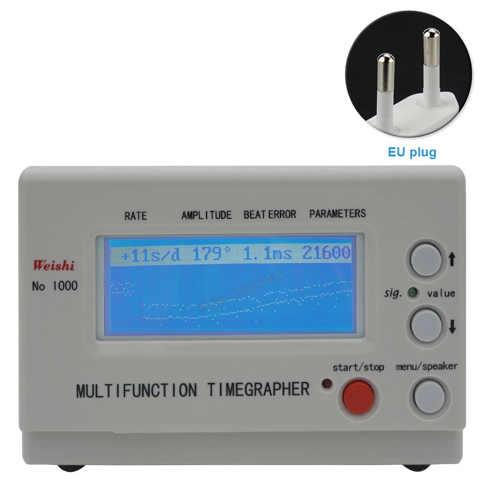 

MTG 1000 Timing Test Mechanical Machine Professional Watch Timegrapher Accurate Multifunctional Lightweight Calibration Tool