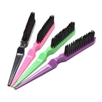 

Pro Salon Hairdressing Teasing Back Hair Combing Brush Slim Line Styling Comb Pink