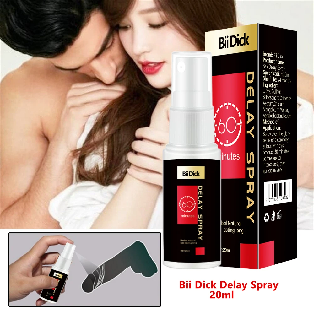 20ml Sex Delay Spray Sex for Man Male External Use Anti Premature Ejaculation Lasting Long 60 Minutes Penis Enlargment Oil 18+