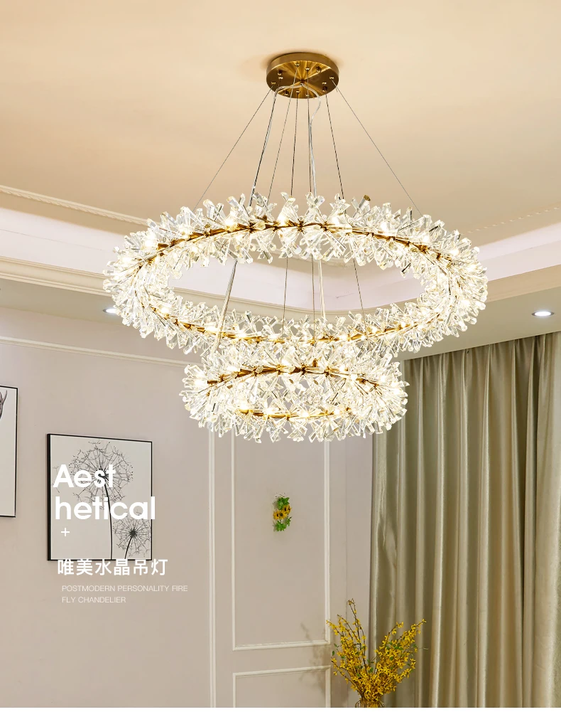 Длинная люстра современный подвесной светильник роскошный кристалл lampara colgante для гостиной фойе отеля хрустальные светильники блеск