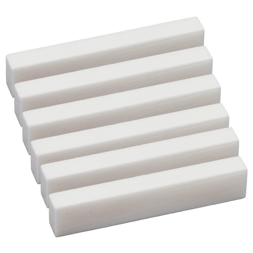 6 PCS GUITAR BUFFALO BONE Nut BLANKS for Handmade Guitar Luthier Material 6 PCS GUITAR BUFFALO BONE Nut BLANKS for Handmade Guitar Luthier Material