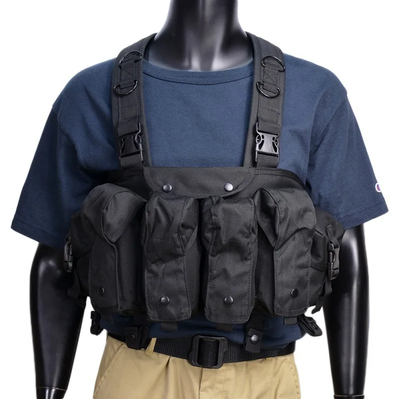 AK Chest Rig Molle Tactical Vest Airsoft 47 Magazine Pouch Army Military Equipment Outdoor CS Wargame Paintball Hunting Vests | Спорт и
