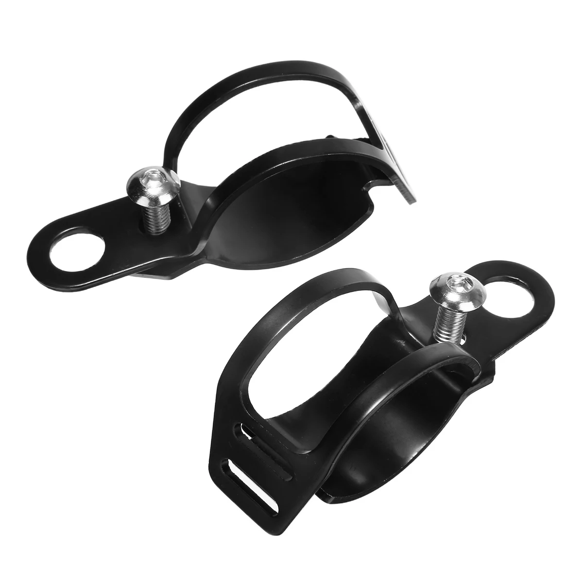 2PCS Motorcycle Turn Signal Llight Mount Clamp Scooter Black Metal Bracket Holder For 33-43mm Front Fork | Автомобили и мотоциклы