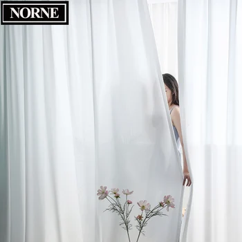 Custom White Sheer Chiffon Curtains 1