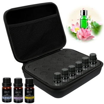 

NICEYARD 30 Bottles 5ML Essential Oil Case Perfume Oil Box Shockproof Portable Travel Cosmetic Organizer Nail Polish Storage Bag