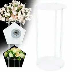 Support à fleurs en acrylique transparent pour Guide de mariage, présentoir à ballons pour décoration de fête 
