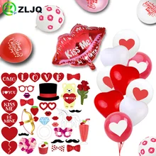 ZLJQ San Valentín anillo de diamantes globo máscara de papel stand Props aniversario boda cumpleaños globo de látex decoración de despedida de soltera(China)