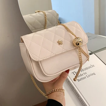 

Classic Lattice Flap Crossbody bag 2020 Fashion New High quality Leather Women's Designer Handbag Chain Shoulder Messenger Bag