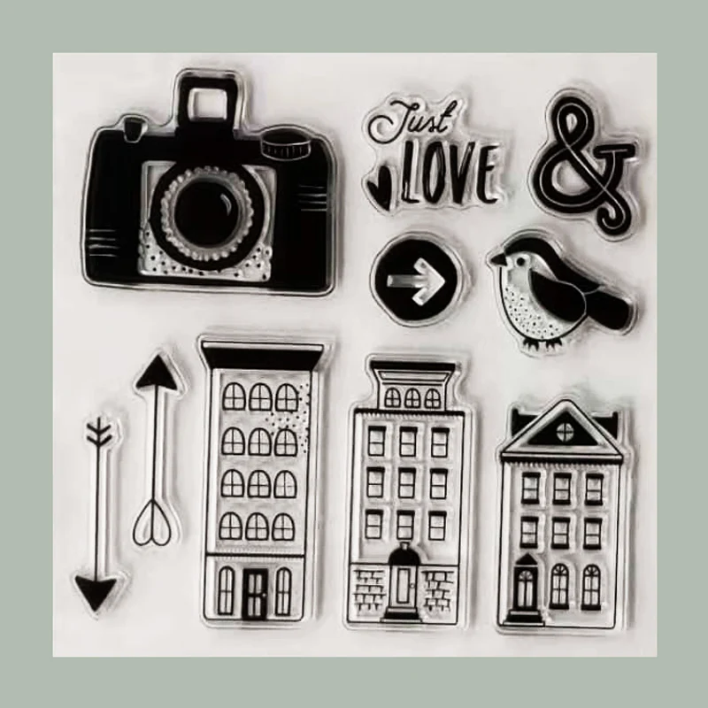 

ZATWBS Romantic love Clear Stamps For DIY Scrapbooking/Card Making/Album Decorative Rubber Stamp Crafts