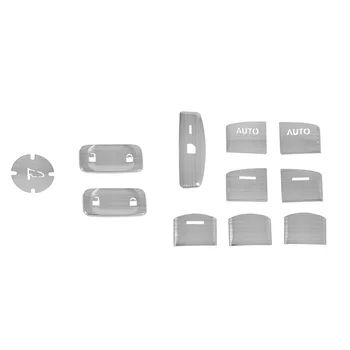 

11pcs/Set Decoration Trim For Honda Civic 10th 2016-20 Aluminium Alloy
