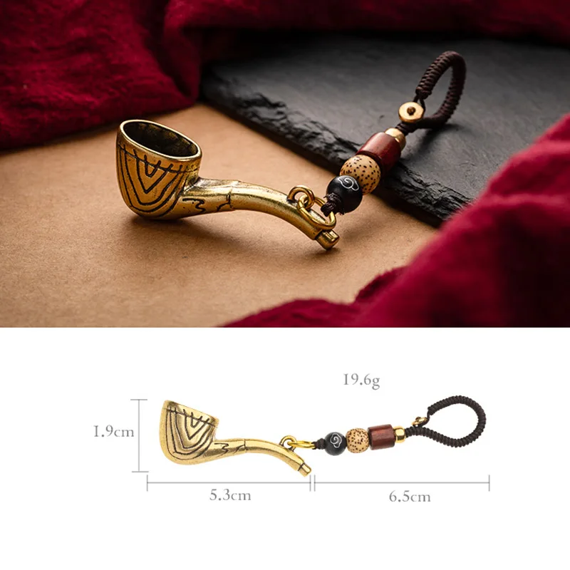  Tobacco Pipe Keyrings Pendants  (6)