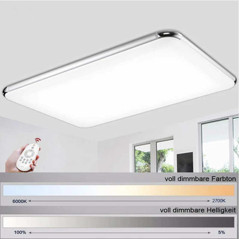 LED Ceiling Panel Bathroom Kitchen Light Bulb Dimmable Home Lamp Square 15W 220V