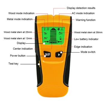 スタッドファインダー壁検出器-電子スタッドセンサー壁スキャナセンターの検索-lcdディスプレイ臥