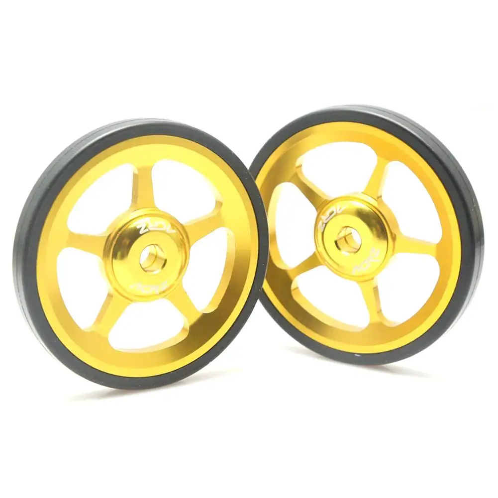 1 пара велосипедов Easywheel 3 цвета алюминиевый сплав супер легкие колеса+ титановые болты для Brompton складной велосипед