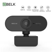 Hd completo 1080p webcam computador pc câmera web com microfone câmeras rotatable para transmissão ao vivo vídeo chamando conferência trabalho