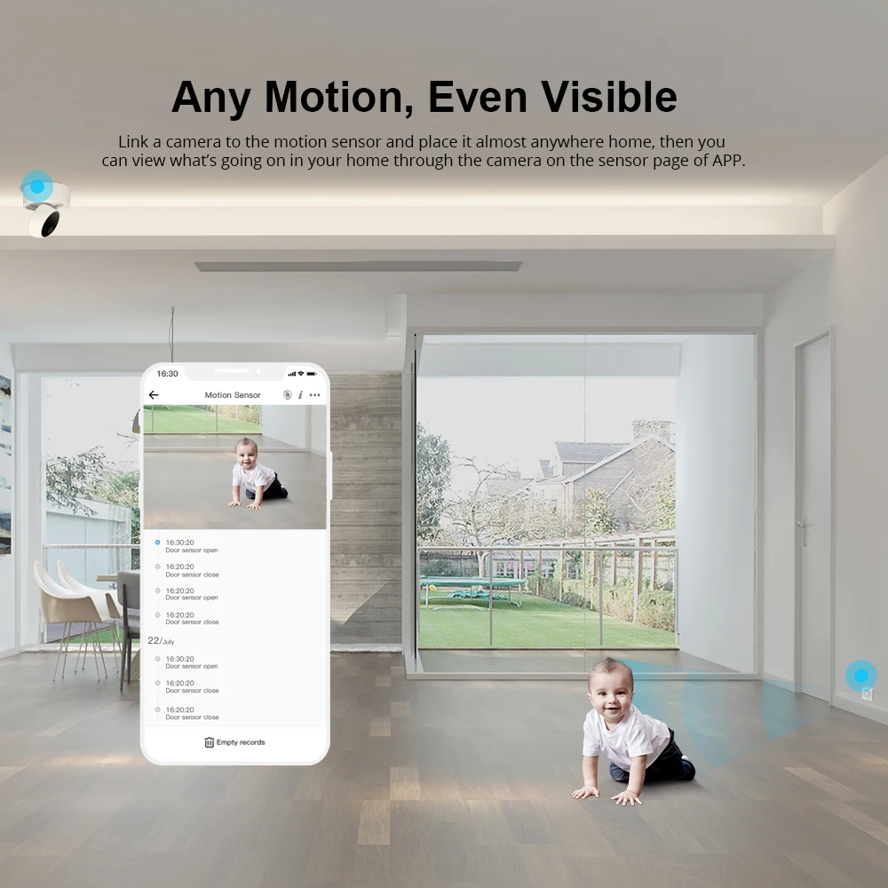 Itead SONOFF SNZB-03 ZigBee Motion Sensor Alert Notification Via e-WeLink App Work with ZigBee Bridge Smart Home Security smart motion sensor