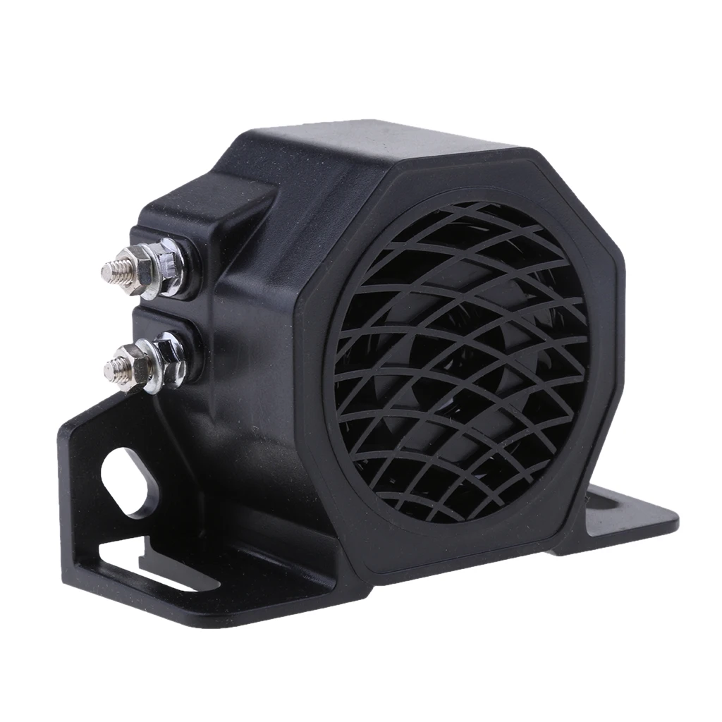 Waterproof Reverse Horn Loud Car Reversing Tone Horn Buzzer Alarm Siren Speaker 12-24V 30W 110db Black