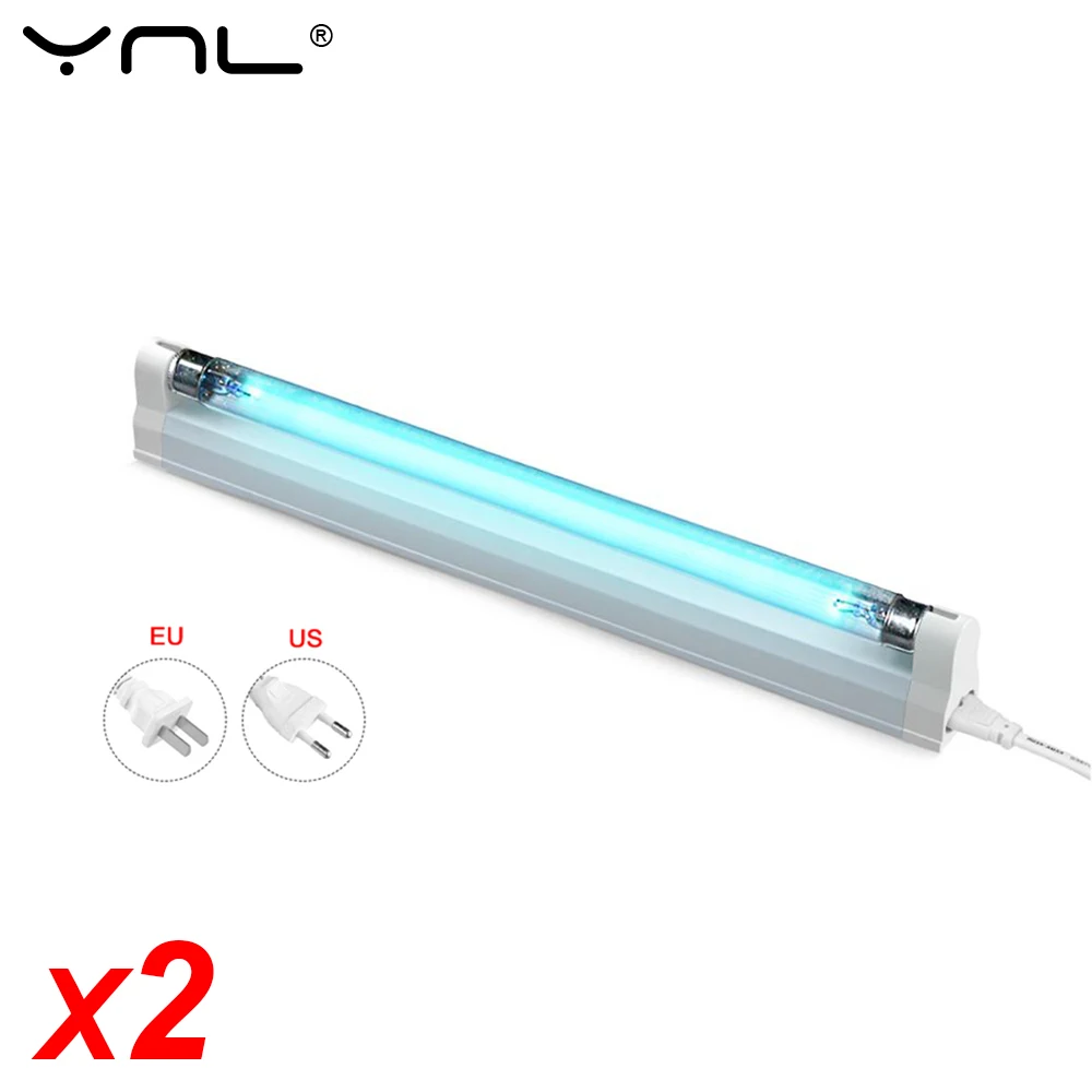 

2pcs 220V 6W 8W Ultraviolet Germicidal Light T5 Tube Bulb UVC Bactericidal Lamp Ozone Disinfection Sterilizer UV Quartz Lamp