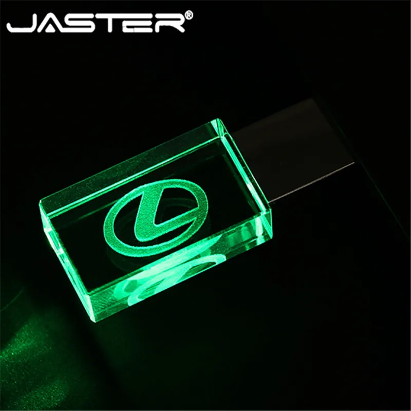 JASTER lexus crystal + металлический USB флеш накопитель Флешка 4 ГБ 8 16 32 64 Гб 128 Внешняя карта