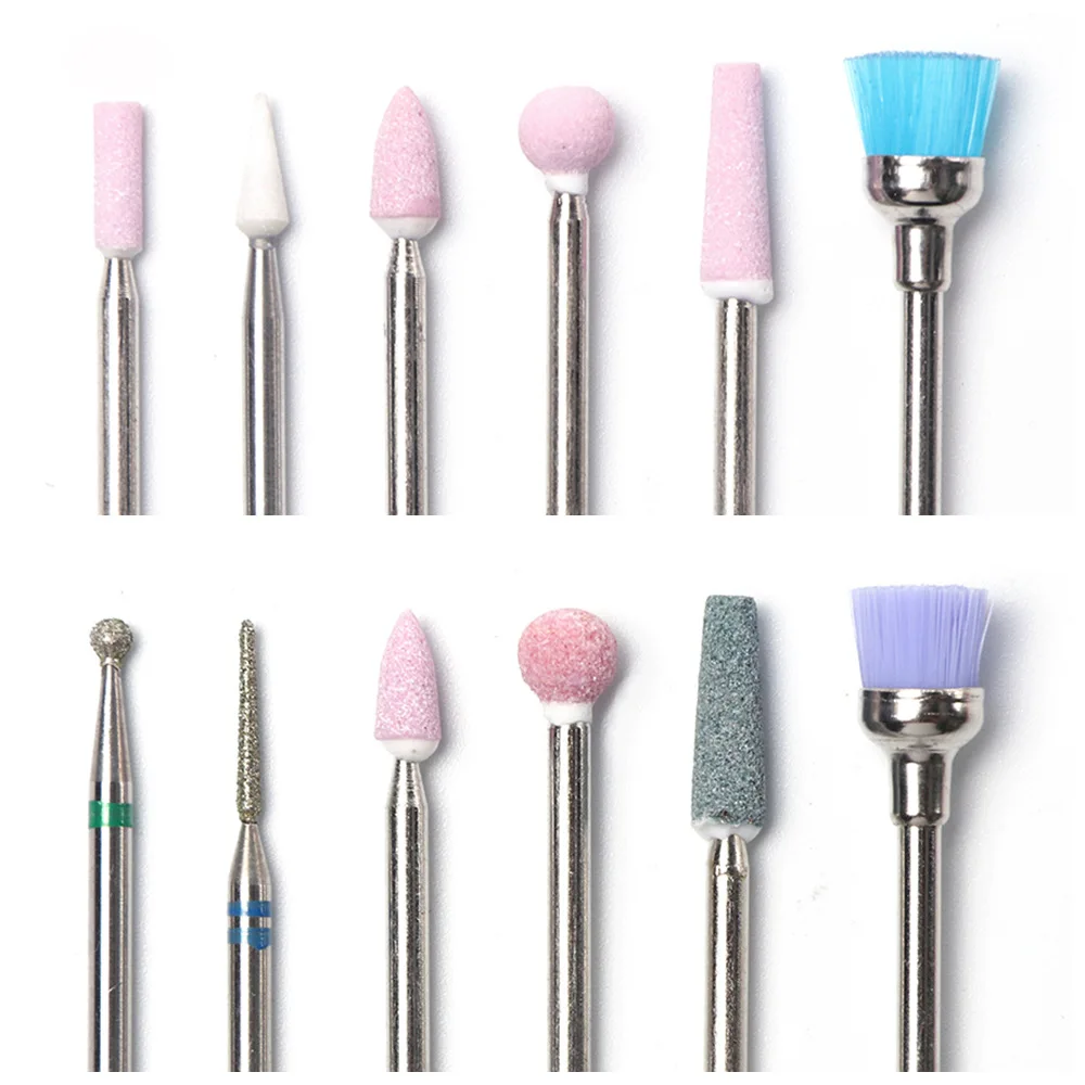 

3-Nail Art Grinding Head Set Professional Manicure Sander Power Multi-Function Diamond Grinding Tools