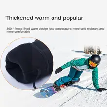 Men Women Winter Skiing Boarding Fur Leather Waterproof Thick Thermal Gloves Gloves Skiing Mobile Mittens Wind C3u9