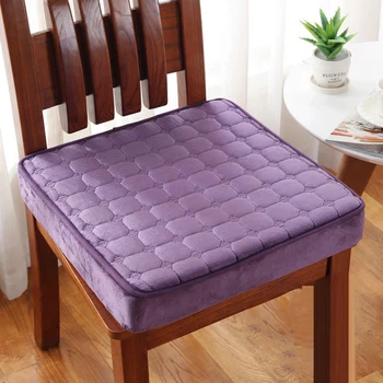 

Solid Kitchen Chair Pad Square Floor Seat Cushion Fluffy Sponge Sitting Pillow Washable Buttocks Chair Mat For Home Office Pad
