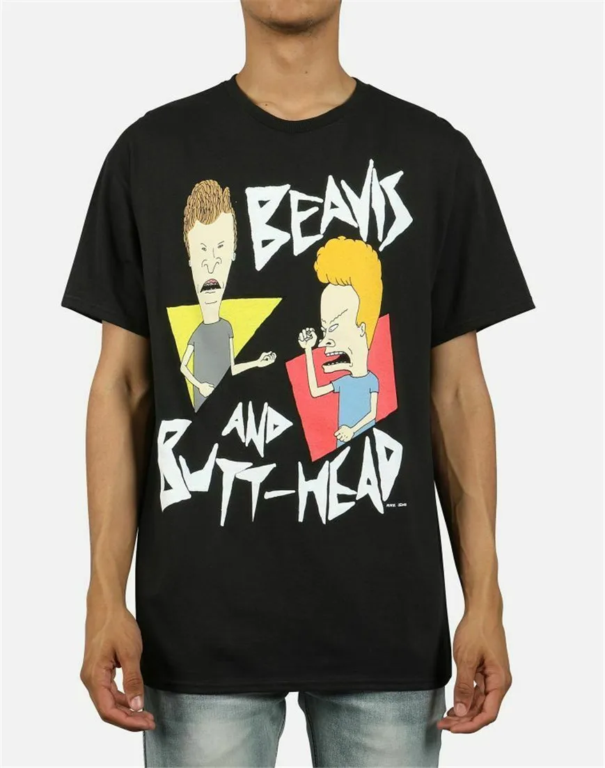 Новая Mtv Beavis Butthead черная треугольная винтажная ретро-классика Футболка Sz M полная
