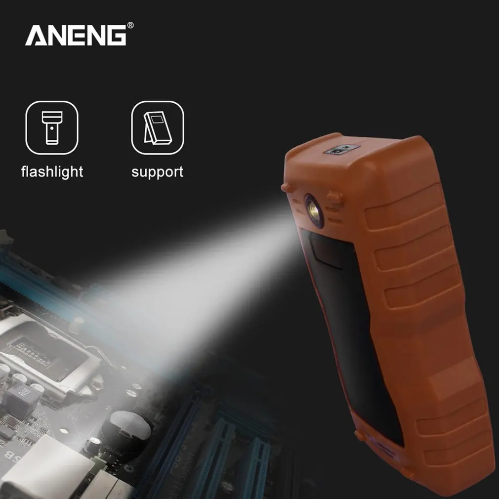 Aneng V02B мультиметр для передачи данных Ncv цифровой ЖК-дисплей Вольтметр переменного/постоянного тока Автоматический диапазон диодное Сопротивление Частота Емкость Тестер
