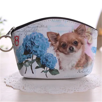 

New Korean Printed Key Case Creative Cartoon Coin Purse PU Anime Small Coin Purse