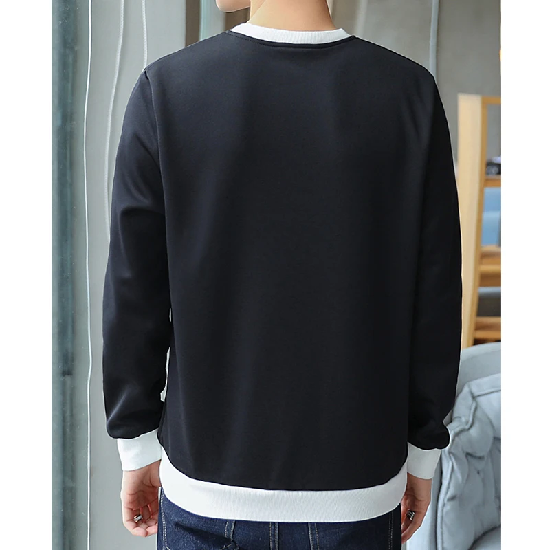 Letter Print slim Oversized 2019 Autumn Winter thin men T shirt long Sleeve plus size Korean style minimalist student clothes Letter Print slim Oversized 2019 Autumn Winter thin men T shirt long Sleeve plus size Korean style minimalist student clothes