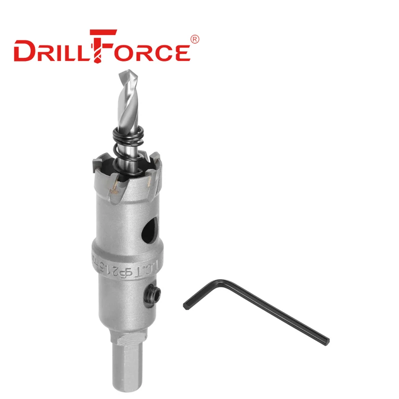 Фото Drillforce 14-100 мм TCT кольцевая пила сверло из сплава карбида кобальта стали резак Открыватель из нержавеющей стали набор для резки железа металла №4