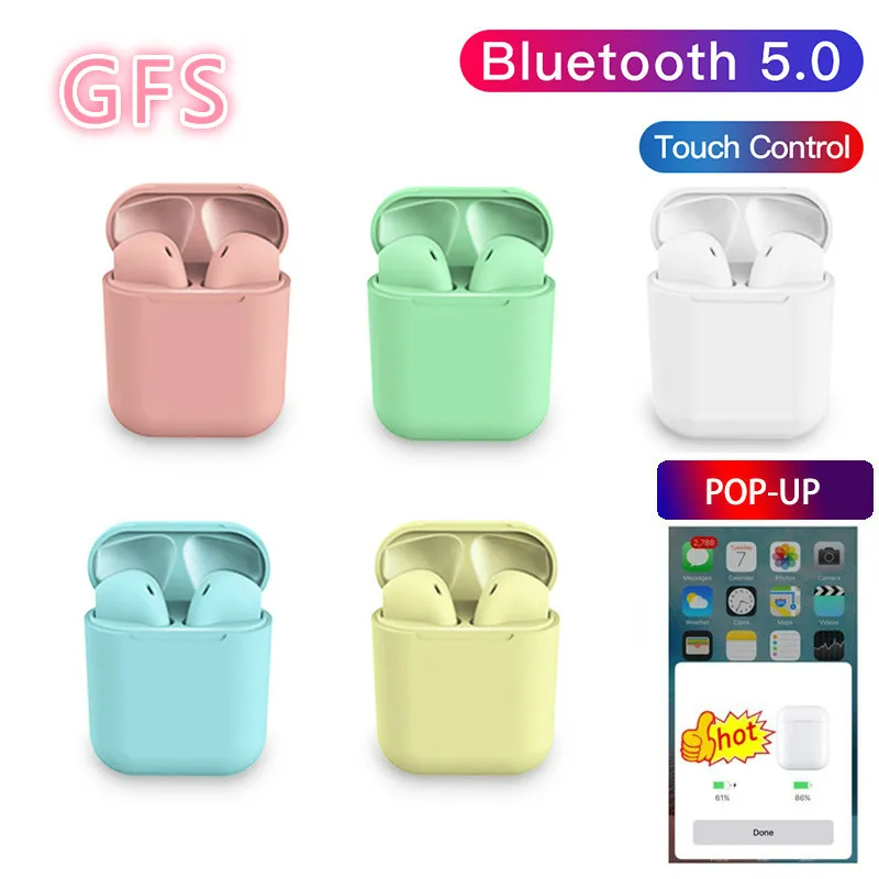 

Pop up S12 tws Bluetooth Earphone 5.0 Wireless Headphones Sport Earbuds Headset with mic For iPhone xiaomi PK i10 i11 i12 tws