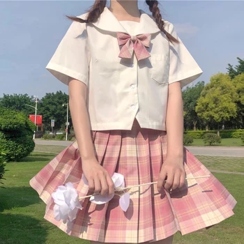 Women Pleated Skirt Bow Knot Summer High Waist Preppy Girls Dance Mini Skirt Cute A Line Harajuku Sexy Japan 4