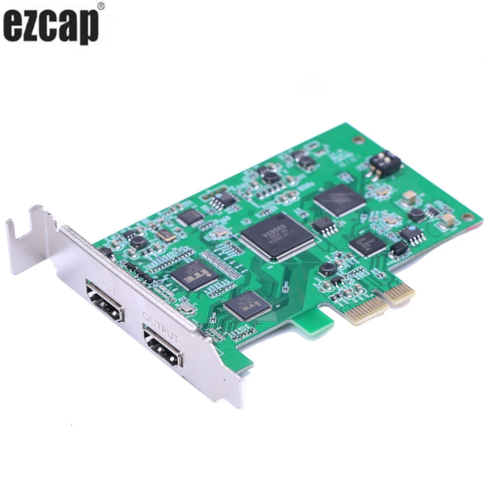 EZCAP PCIE PCI Express HDMI видеозахват запись игр 1080p 60pfs для PS4 OBS Wirecast VMix трансляция в