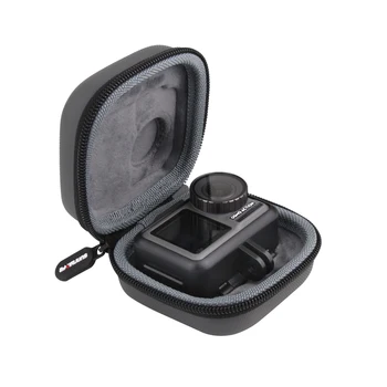 

Portable PU Case Mini Bag Box for Osmo Action with Carabiner Waterproof Storage Bag Sports Camera