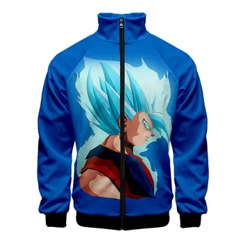 

Son Goku 3d Stand Collar Hoodie Anime Cartoon Dragon Ball Z Men Women Zipper Hoodies Jackets Long Sleeve 3D Sweatshirts Tops 4XL