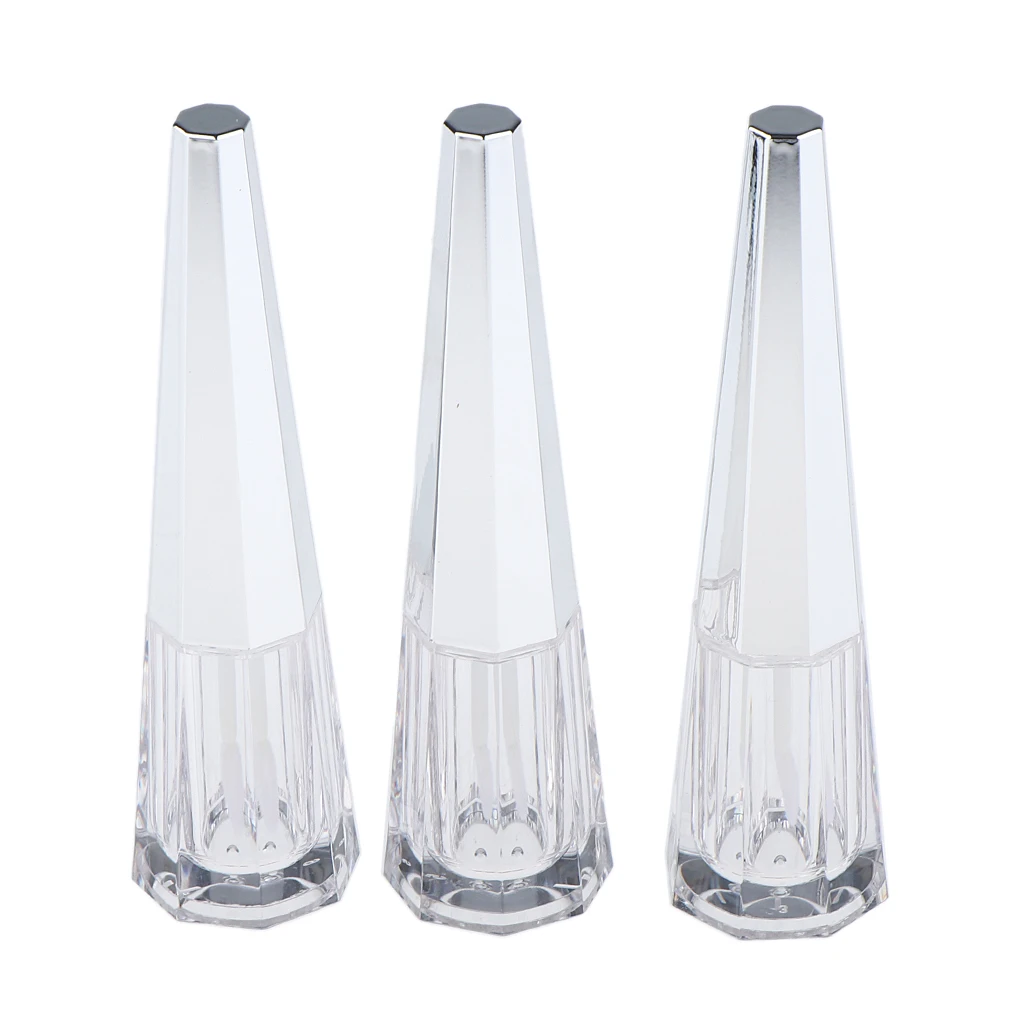 3pcs 6ml Durable Travel Lip Gloss Container Empty Lipstick Tube Liquid Eyeshadow Jar Lip Balm Perfume Container
