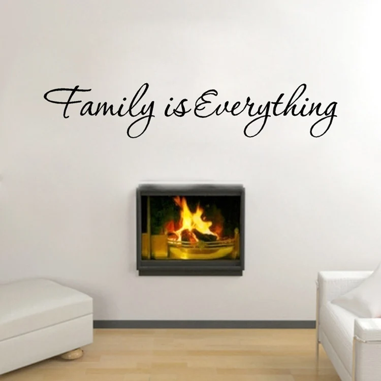 Новое поступление Diy семья все съемные художественные виниловые цитаты рисунок-Наклейка на стену домашний декор Прямая HG-WS-1568