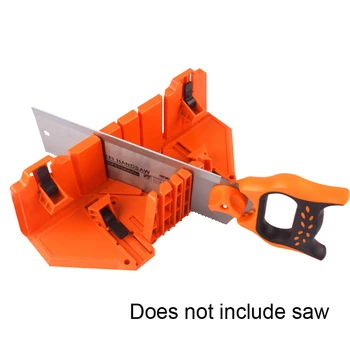 

12/14" Saw Box Multifunction Woodworking Saw Ark Clamping Mitre Box 0/22.5/45/90 Degree Oblique Wooden Strip Plaster Line