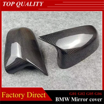 

Carbon fiber M Look type Mirror Cover For X5 G05 X6 G06 Black Rear Side View caps Mirror Cover For X3 G01 X4 G02 2019-IN