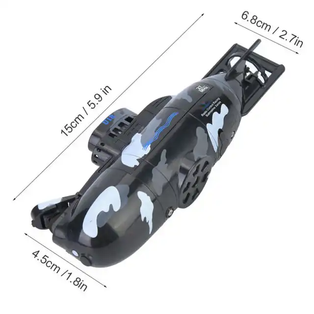 RC Submarine Remote Control Boat MINI Diving Toy Simulation Model Gift for Kids Boys Support 6‑channel Control 3