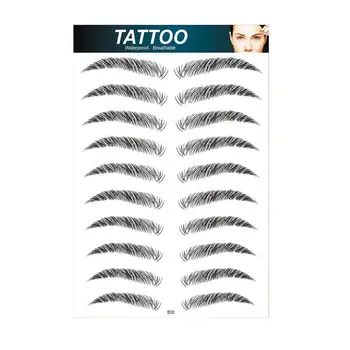 

3D Magic False Eyebrows Waterproof Lasting Hair-like Tattoo Eye Makeup Brow Eye Sticker Eyebrow Stickers Cosmetics Water-ba Q1E9