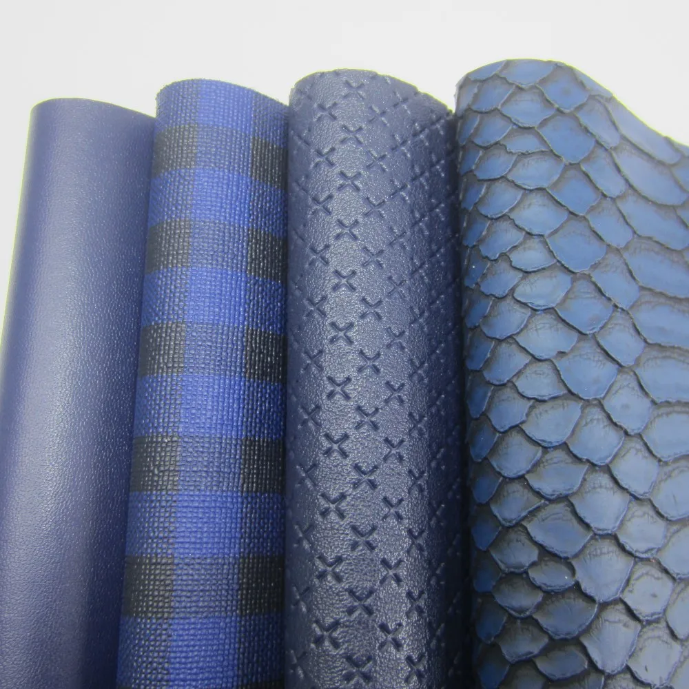 Темно-синий искусственная кожа PU ткань для DIY пиления аксессуары банты A4 лист " x 11,8" 1 шт FD005