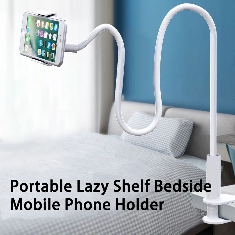 Soporte para teléfono móvil con Clip 360, Base de escritorio Flexible y portátil, 75cm