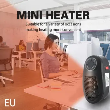 

Desktop Mini Round Heater Wall-Mounted Small Portable Heater Intelligent Timing Ptc Heater Remote Control