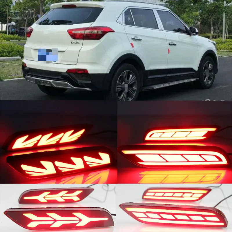 1 пара светодиодный задний отражатель для Hyundai Creta ix25 2015 2016 2017 фонарь стоп сигнал