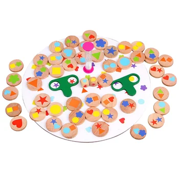 

Plastic Early Educational Game Detectives Looking Chart Board Game Puzzle with Cards Brain Memory Training Games
