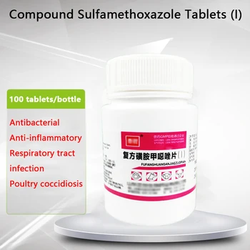

100 compound sulfamethoxazole tablets, for livestock and poultry