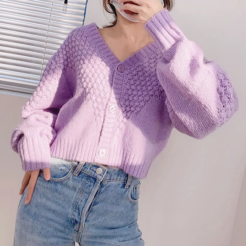 Women Sweater 2020 Spring New Lavender 